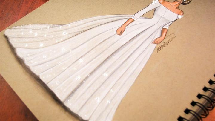 Drawing Of A Wedding Dress