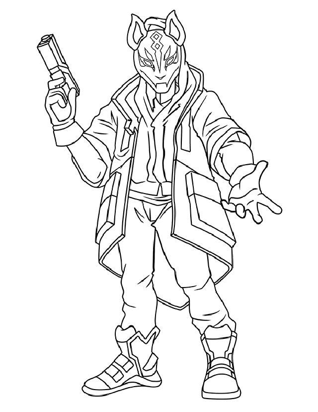 Drift Fortnite Coloring Pages