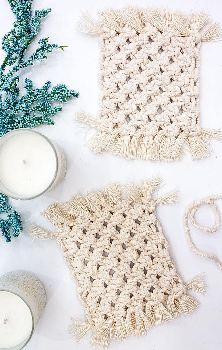 Easy Boho Macrame Coasters