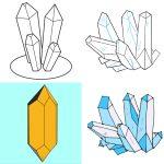 15 Easy Crystal Drawing Ideas - How to Draw Crystals