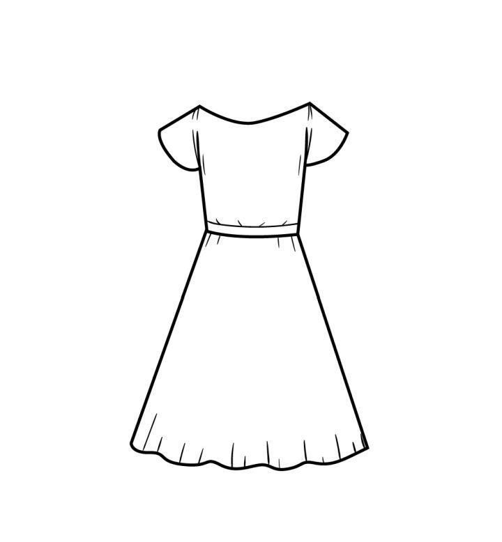 Easy Dress Drawing