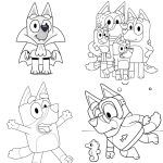 25 Free Bluey Coloring Pages for Kids and Adults