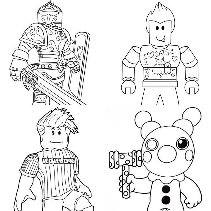 How To Draw A Roblox Noob, Coloring Page, Trace Drawing