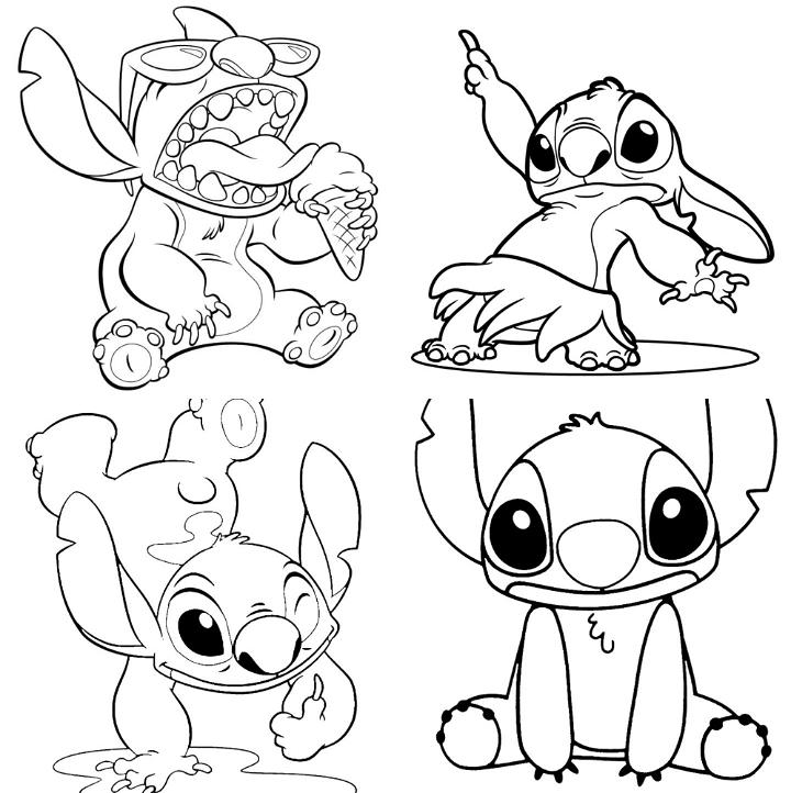 18+ Free Stitch Coloring Pages