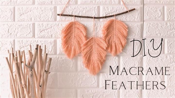 Easy to Make Macrame Feathers