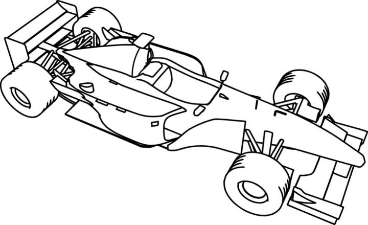 F1 Coloring Book Pages