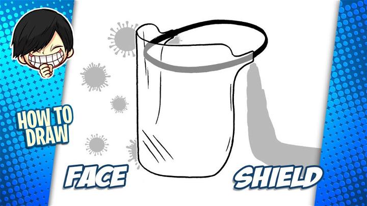 Face Shield Drawing Step By Step