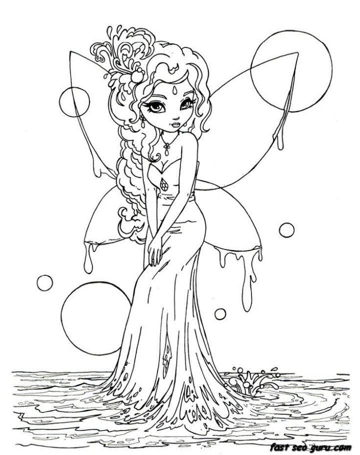 Fairy Coloring Book Pages