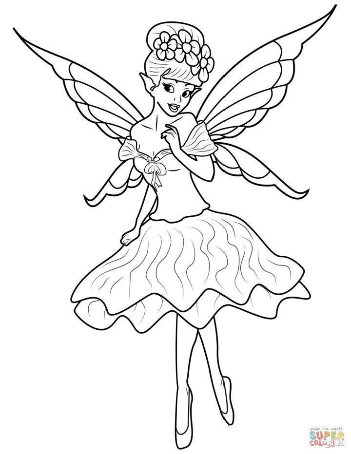 Fairy Coloring Pages, Tracer Pages, and Posters