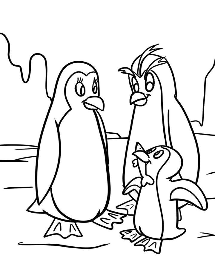 Family Penguin Coloring Pages and Activities