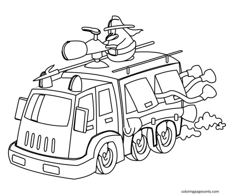 Fire Truck Coloring Pages to Print