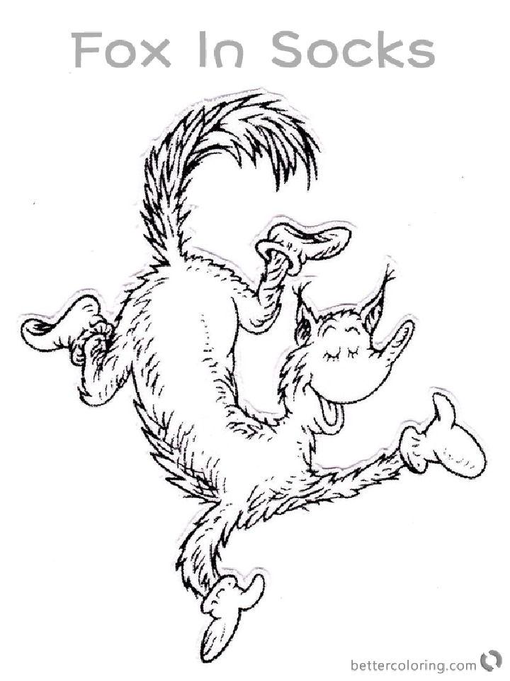 Fox in Socks Coloring Pages