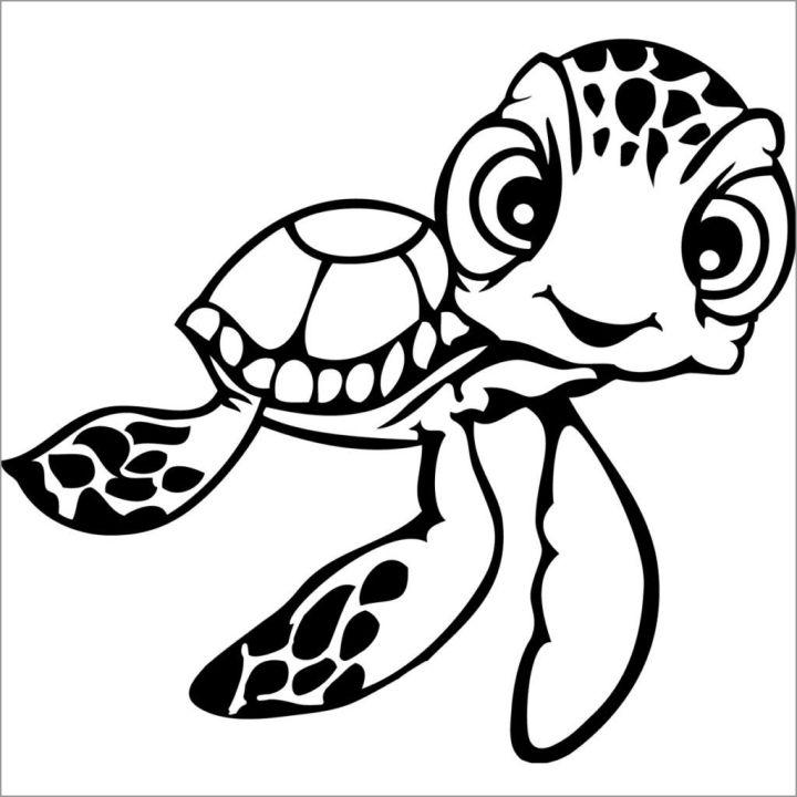 Free Baby Sea Turtle Coloring Page
