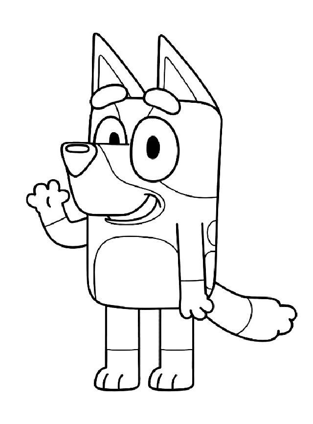Free Bluey Coloring Pages Printable