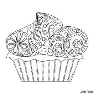 25 Free Cupcake Coloring Pages for Kids and Adults