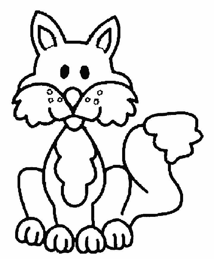 Free Fox Coloring Book Page