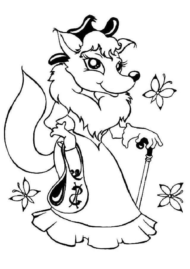 Free Fox Coloring Pages for Kids