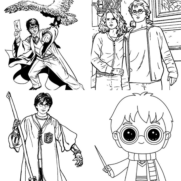 Free Harry Potter Coloring Pages For Kids And Adults 