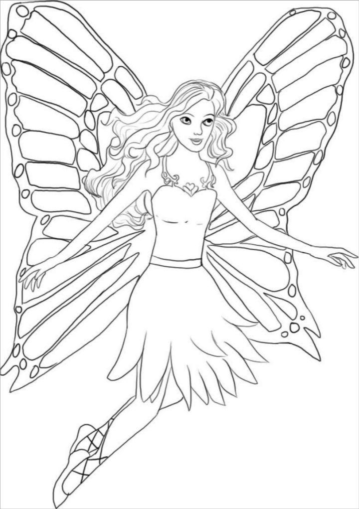 Free Kids' Fairy Coloring Pages