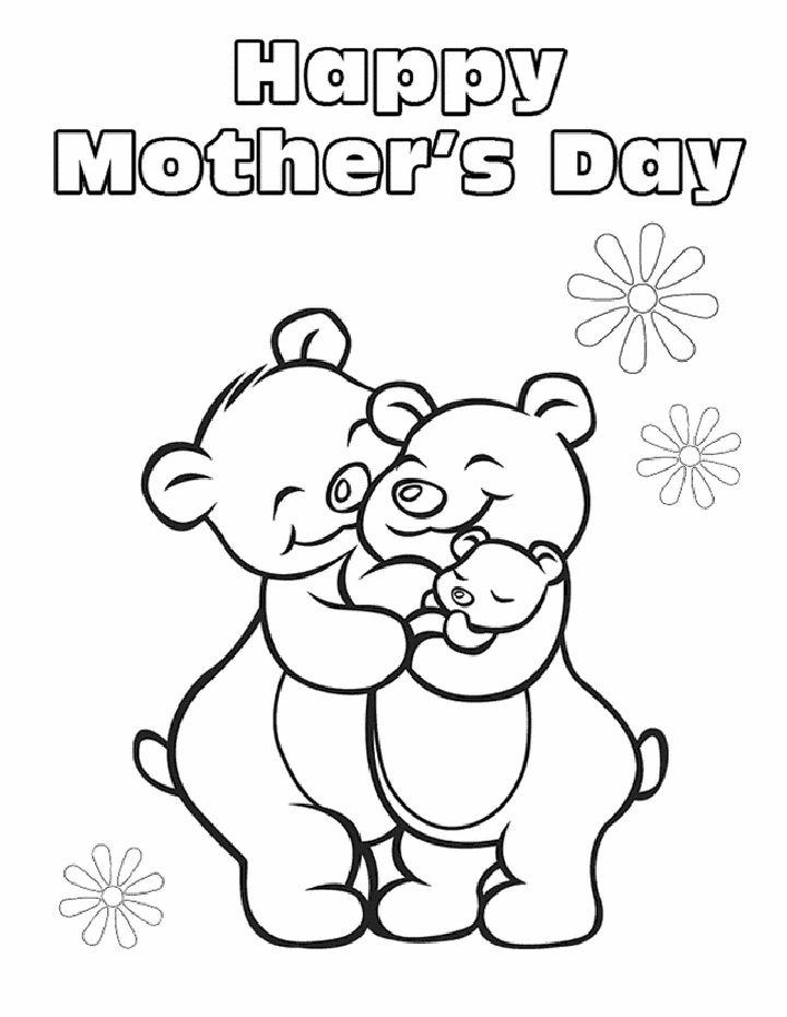 Free Kids' Happy Mothers Day Coloring Pages
