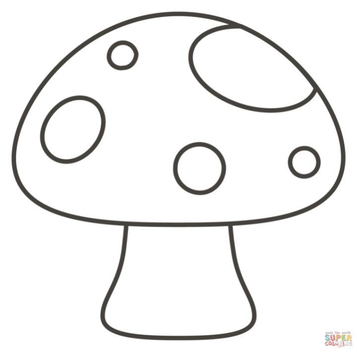 Free Kids Mushrooms Coloring Pages