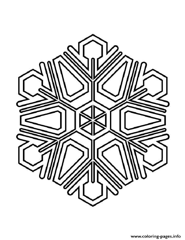 Free Kids Snowflake Coloring Pages To Print