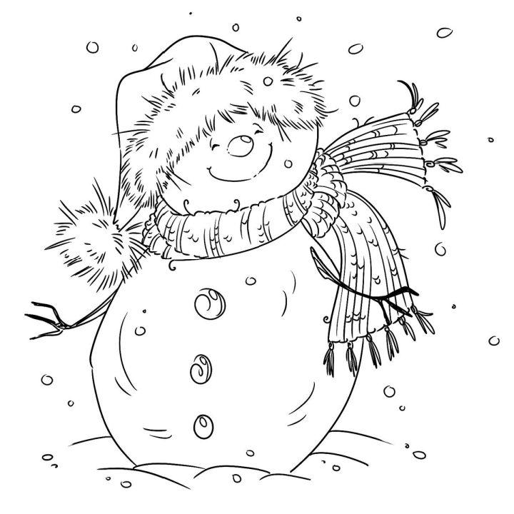 Free Kids' Snowman Coloring Pages