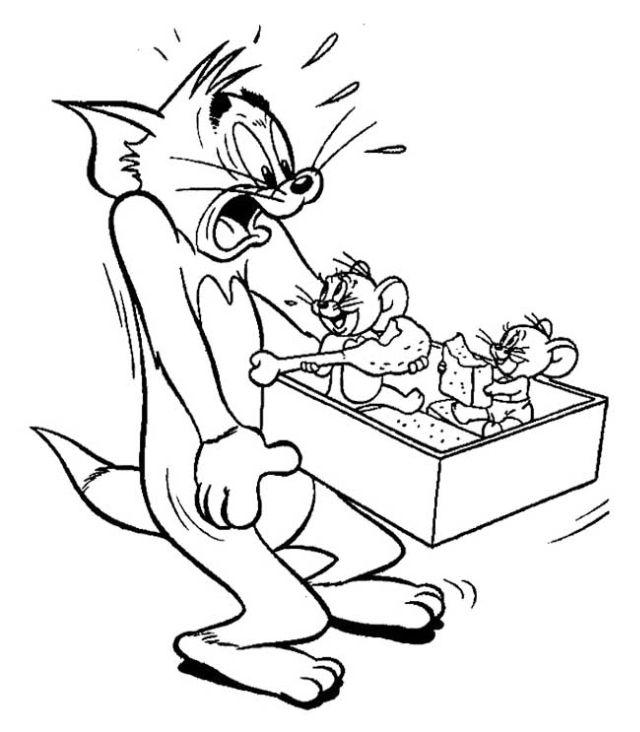 Free Kids' Tom and Jerry Coloring Pages