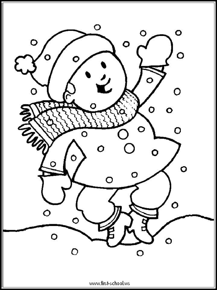 Free Kids' Winter Coloring Pages