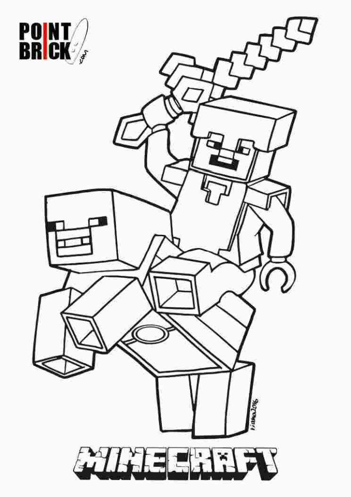 Free Lego Minecraft Coloring Pages