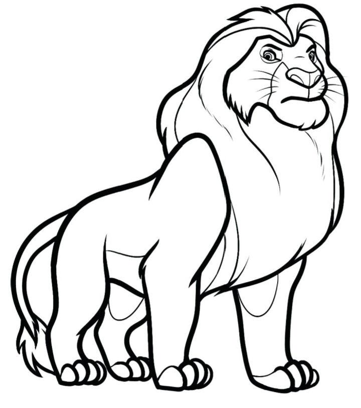 Free Lion Coloring Page to Download