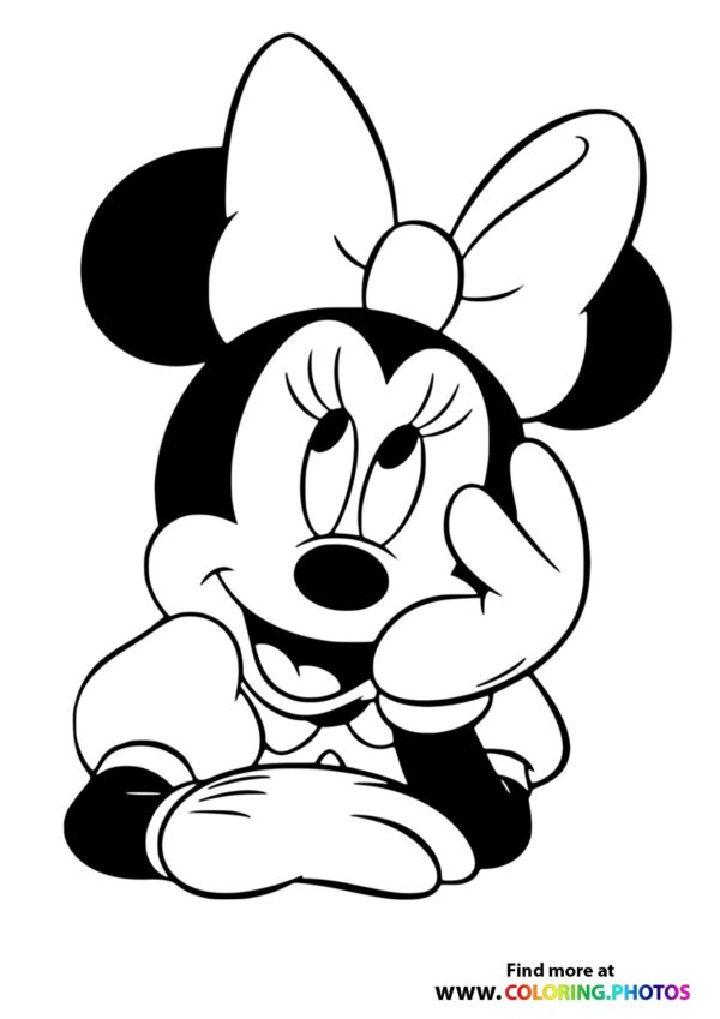 Free Minnie Mouse Coloring Book Pages