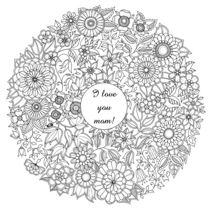 Free Mothers Day Coloring Pages for Adults