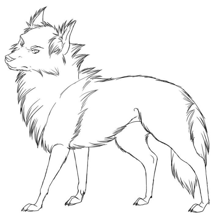 Free Printable Anime Wolf Coloring Pages