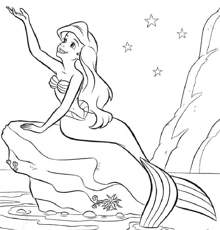 Free Printable Ariel Coloring Pages 