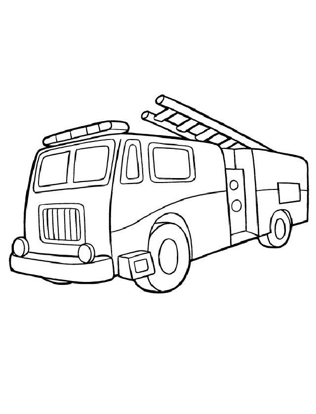 Free Printable Fire Truck Coloring Pages for Kids