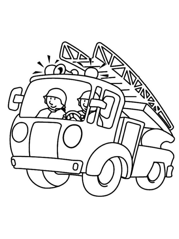 Free Printable Fire Trucks Coloring Pages