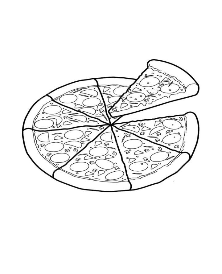 Free Printable Pizza Coloring Pages for Kids