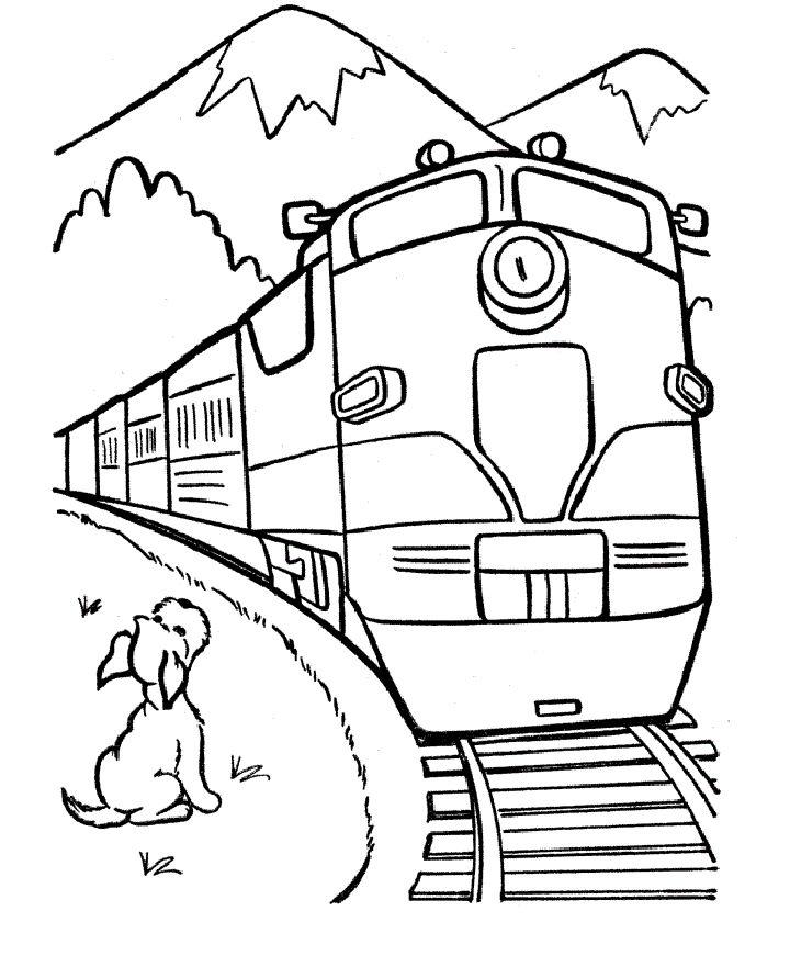 Free Printable Train Coloring Pages