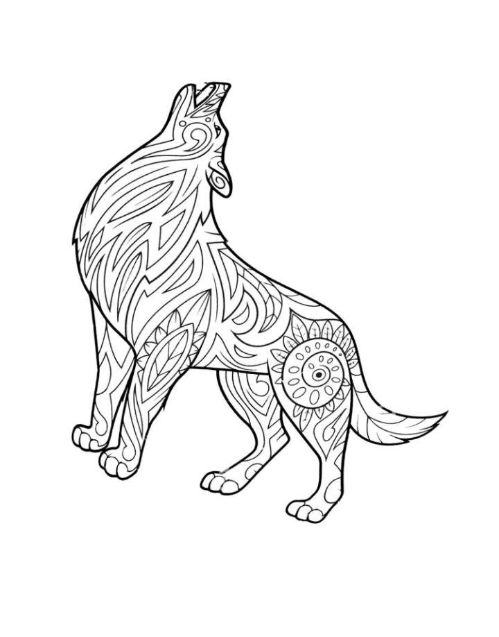 25 Free Wolf Coloring Pages for Kids and Adults - Blitsy