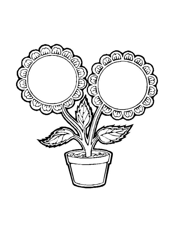 Free Sunflower Coloring Pages for Toddlers