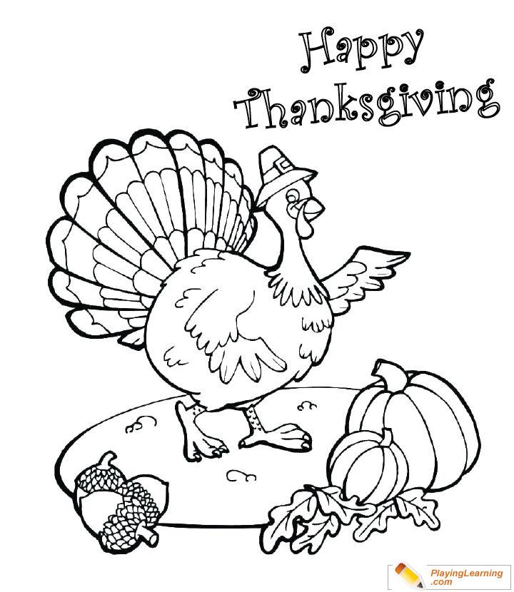 Free Thanksgiving Coloring Page for Middle School