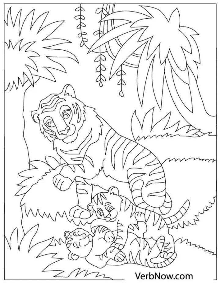 Free Tiger Coloring Pages for Download
