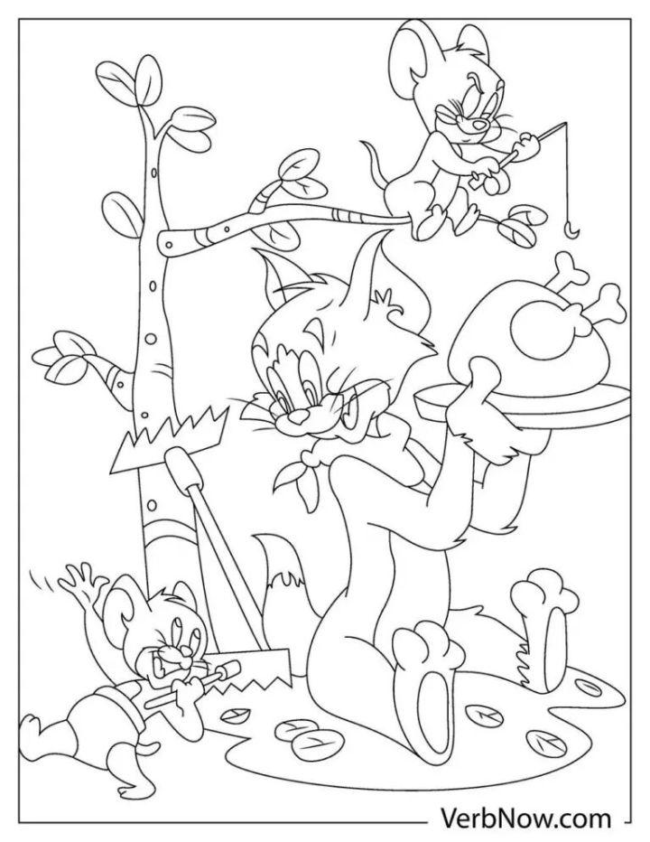 Free Tom and Jerry Coloring Pages for Download