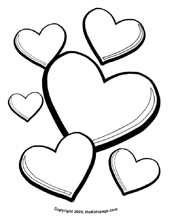 Free Valentine Heart Coloring Sheets