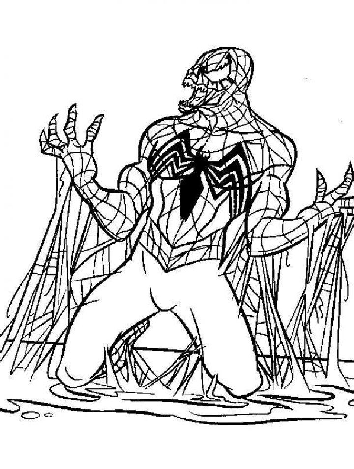 Free Venom Coloring Book Pages