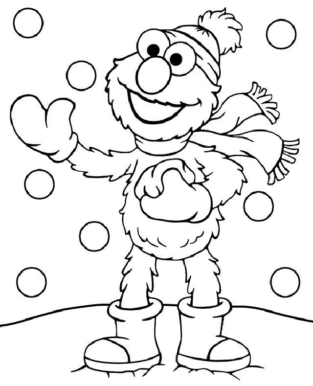 Free Winter Coloring Pages for Elementary Students