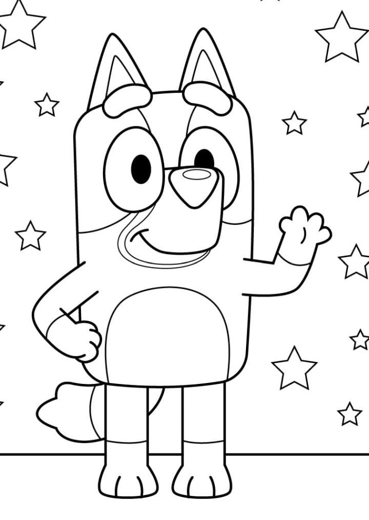 Colouring Pictures Bluey Colouring Pictures Bluey