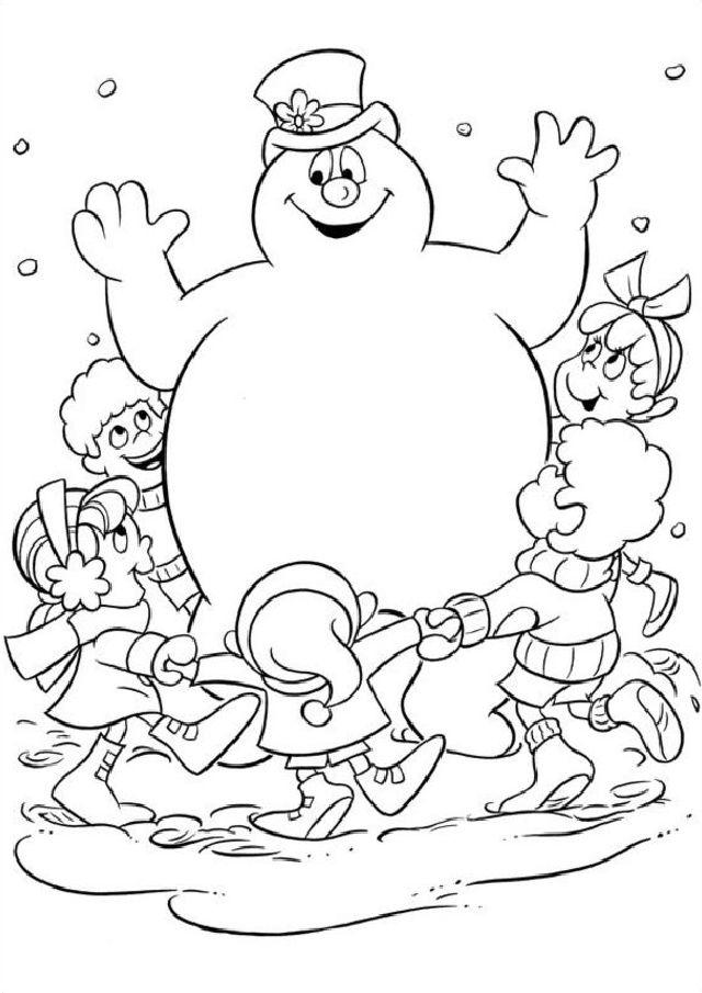 Frosty the Snowman Coloring Page Fun