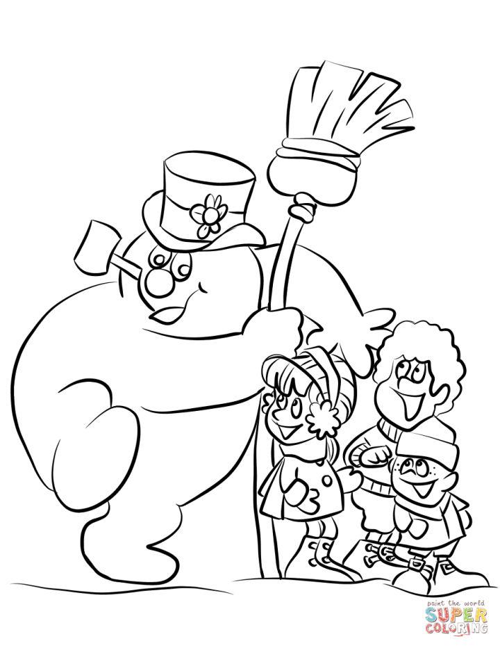Frostys Winter Wonderland Coloring Page